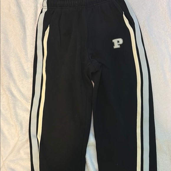 Black PINK Track Pants with White Stripes - Picture 1 of 8